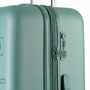 Большой чемодан Swissbrand Berlin на 98/108 л из поликарбоната Бирюзовый