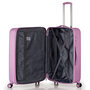 Большой чемодан Swissbrand Berlin на 98/108 л из поликарбоната Фиолетовий