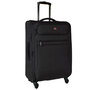 Велика валіза Swissbrand Hamilton тканинна на 95 л вагою 3,7 кг Чорний