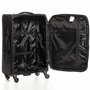 Велика валіза Swissbrand Hamilton тканинна на 95 л вагою 3,7 кг Чорний