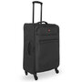 Велика валіза Swissbrand Hamilton тканинна на 95 л вагою 3,7 кг Сірий