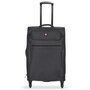 Большой чемодан Swissbrand Hamilton тканевый на 95 л весом 3,7 кг Серый