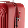 Середня валіза Swissbrand London на 77 л з полікарбонату вагою 3,27 кг Червона