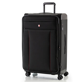 Велика валіза Swissbrand Perth на 95/105 л з тканини/пластику вагою 3,5 кг Чорний