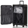 Большой чемодан Swissbrand Perth на 95/105 л из ткани/пластика весом 3,5 кг Черный