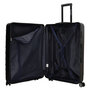 Большой чемодан Enrico Benetti Calgary на 129 л весом 3,3 кг из поликарбоната Черный