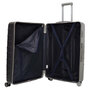 Большой чемодан Enrico Benetti Calgary на 129 л весом 3,3 кг из поликарбоната Серебро