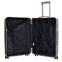 Средний чемодан Enrico Benetti Calgary на 79 л весом 2,8 кг из поликарбоната Серебро