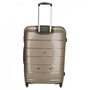 Большой чемодан Enrico Benetti Denver на 102 л весом 4 кг из полипропилена Шампань