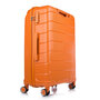 Большой чемодан VIF Lisboa из полипропилена на 97 л Оранжевый