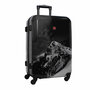 Средний чемодан Swissbrand Verbier из поликарбоната с принтом Горы на 67 л весом 3,7 кг Черный
