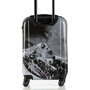 Средний чемодан Swissbrand Verbier из поликарбоната с принтом Горы на 67 л весом 3,7 кг Черный