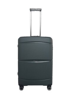Большой чемодан SnowBall на 105 л весом 3,6 кг из полипропилена Зеленый