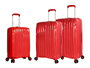 Большой чемодан Snowball 04203 с расширением на 105/118 л весом 4,1 кг из полипропилена Красный 