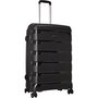 Большой чемодан Carlton Porto Plus на 110 л весом 4,2 кг из полипропилена Черный
