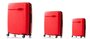 Набор дорожный чемоданов на колесах V&amp;V Travel Summer Breeze из полипропилена с расширительной молнией Красный