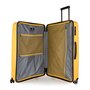Большой чемодан SnowBall на 105 л весом 3,6 кг из полипропилена Желтый