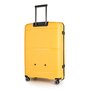 Большой чемодан SnowBall на 105 л весом 3,6 кг из полипропилена Желтый