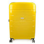 Середня валіза Travelite Paklite Mailand Deluxe на 73 л вагою 3,7 кг із поліпропілену Жовта