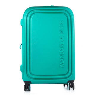 Средний чемодан Mandarina Duck LOGODUCK с расширительной молнией на 70 л из поликарбоната Зеленый