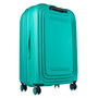Средний чемодан Mandarina Duck LOGODUCK с расширительной молнией на 70 л из поликарбоната Зеленый