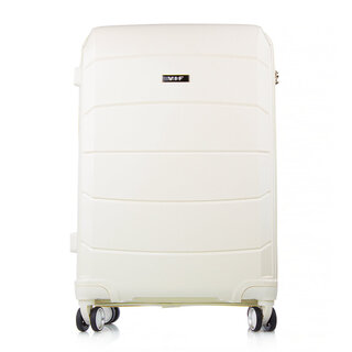 Велика валіза VIF Denver на 97 л вагою 4 кг з поліпропілену Білий