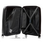Средний чемодан V&amp;V Travel TIFFANY на 85/97 л весом 3,2 кг из полипропилена Черный