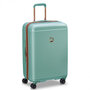 Очень большой чемодан Delsey Freestyle с расширительной молнией на 132/144 л из поликарбоната Зеленый