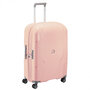 Средний чемодан Delsey Clavel на 83 л весом 3,5 кг с расширительной молнией из полипропилена Розовый