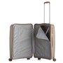 Средний чемодан SnowBall 84802 на 72 л весом 2,9 кг из полипропилена Кориченевый