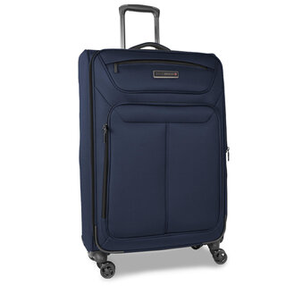 Большой тканевый чемодан Swissbrand Austria на 103/113 л весом 3,6 кг Синий
