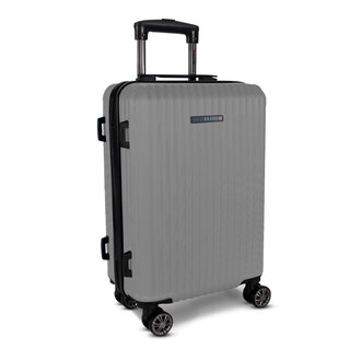 Средний чемодан Swissbrand Riga 2.0 на 72 л весом 3,4 кг из пластика Серый