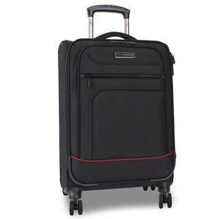 Большой тканевый чемодан Swissbrand Alford на 92/101 л весом 3,7 кг Черный