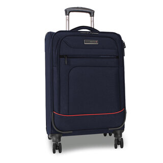 Средний тканевый чемодан Swissbrand Alford на 61/67 л весом 3,2 кг Темно-Синий