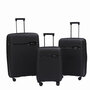 Средний чемодан V&amp;V Travel Summer Breeze на 72/80 л весом 3,2 кг из полипропилена Черный