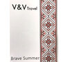 Малый чемодан ручная кладь V&amp;V Travel Summer Breeze из полипропилена на 40 л весом 2,3 кг Красный