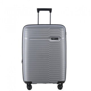 Малый чемодан ручная кладь V&V Travel Summer Breeze из полипропилена на 40 л весом 2,3 кг Серый