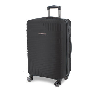Малый чемодан на колесах из пластика Swissbrand Brunei на 39 л весом 2,6 кг Черный
