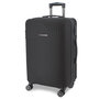 Большой чемодан Swissbrand Brunei на 100 л весом 4,6 кг из пластика Черный
