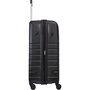 Велика пластикова валіза VIP XION на 115/129 л вагою 5 кг Чорна