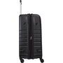 Большой пластиковый чемодан VIP XION на 115/129 л весом 5 кг Черный