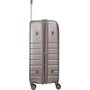 Большой пластиковый чемодан VIP XION на 115/129 л весом 5 кг Шампань