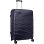 Велика пластикова валіза VIP XION на 115/129 л вагою 5 кг Синій