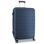 Большой пластиковый чемодан Swissbrand Nashville на 100/100 л весом 4,1 кг Синий