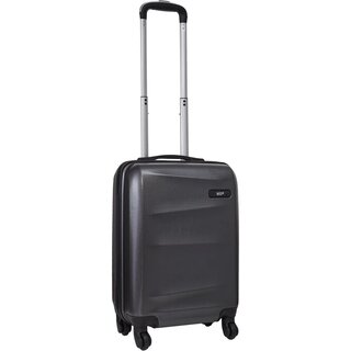 Малый пластиковый чемодан VIP OAKLAND ручная кладь на 35 л весом 2,6 кг Черный 