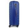 Большой чемодан Snowball 61303 из полипропилена на 107/121 л Синий