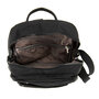 Жіночий текстильний рюкзак на два відділи Confident Чорний