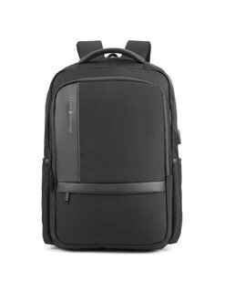 Міський рюкзак SNOWBALL з USB виходом та відділом для ноутбука Чорний