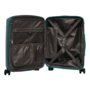 Малый чемодан Airtex 223 из полипропилена на 38 л с расширительной молнией Бирюзовый