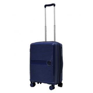 Малый чемодан Airtex 223 из полипропилена на 38 л с расширительной молнией Синий